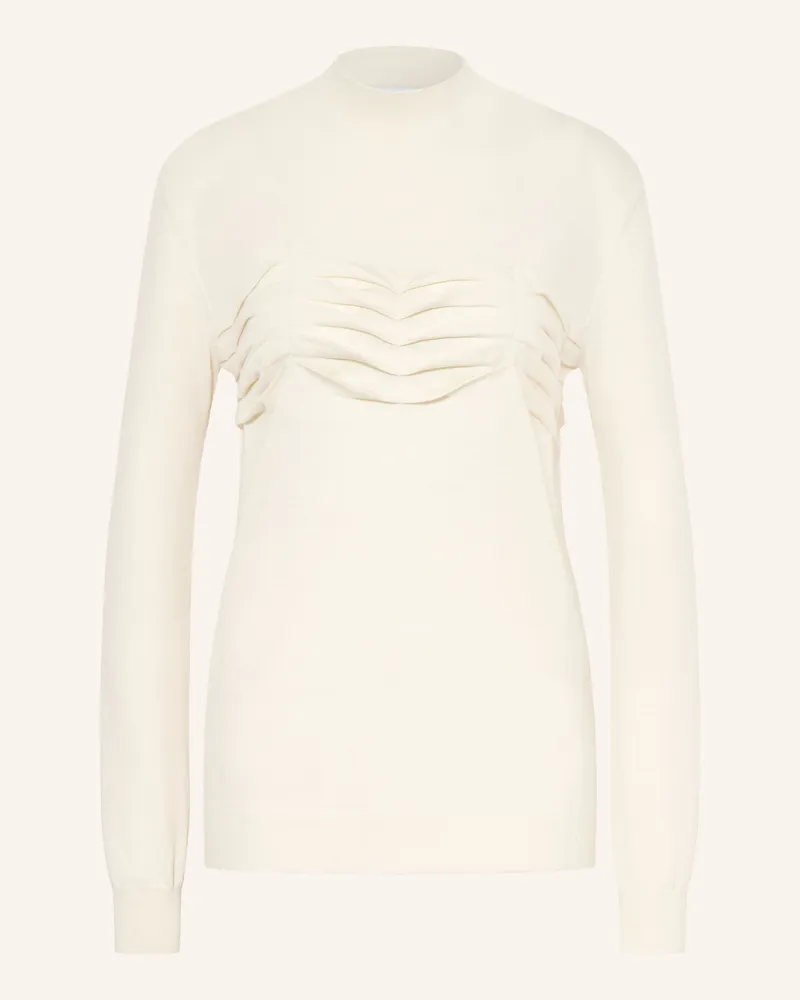 Jil Sander Pullover Mit Cashmere weiss Ecru