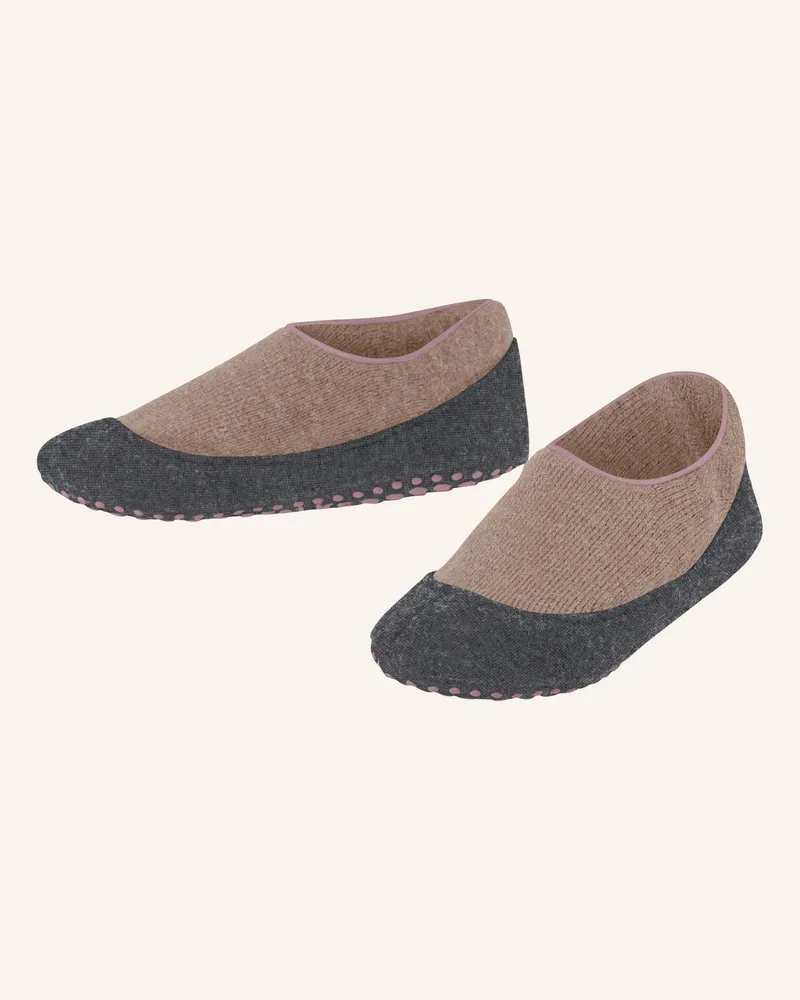 Falke Stoppersocken Cosy Slipper Aus Merinowolle grau 4029