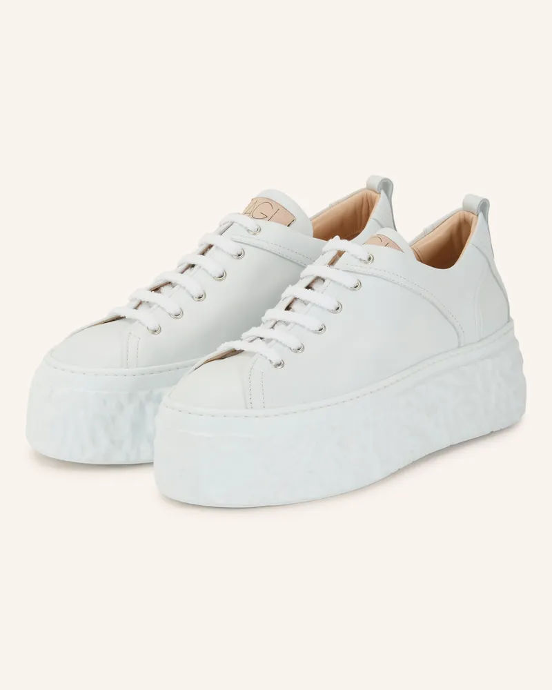 Attilio Giusti Leombruni Sneaker Magma weiss Weiss