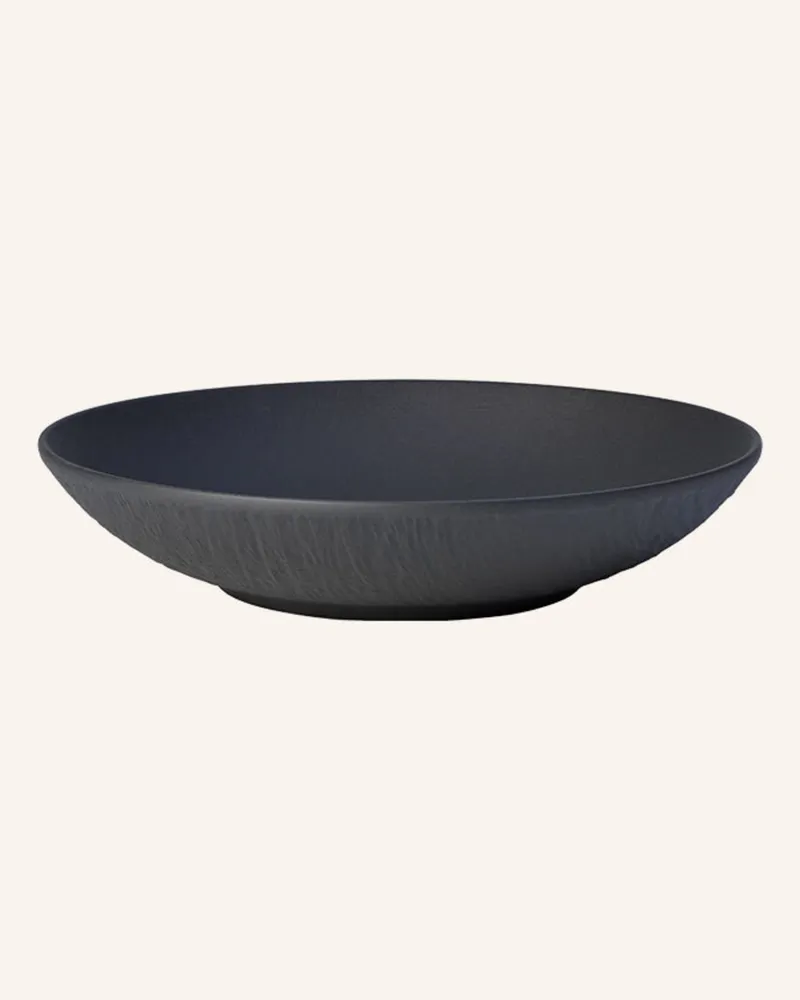 Villeroy & Boch Suppenteller Manufacture Rock schwarz Schwarz