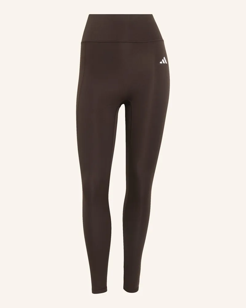 adidas OPTIME ESSENTIALS 7/8-LEGGINGS OHNE VORDERNAHT Braun