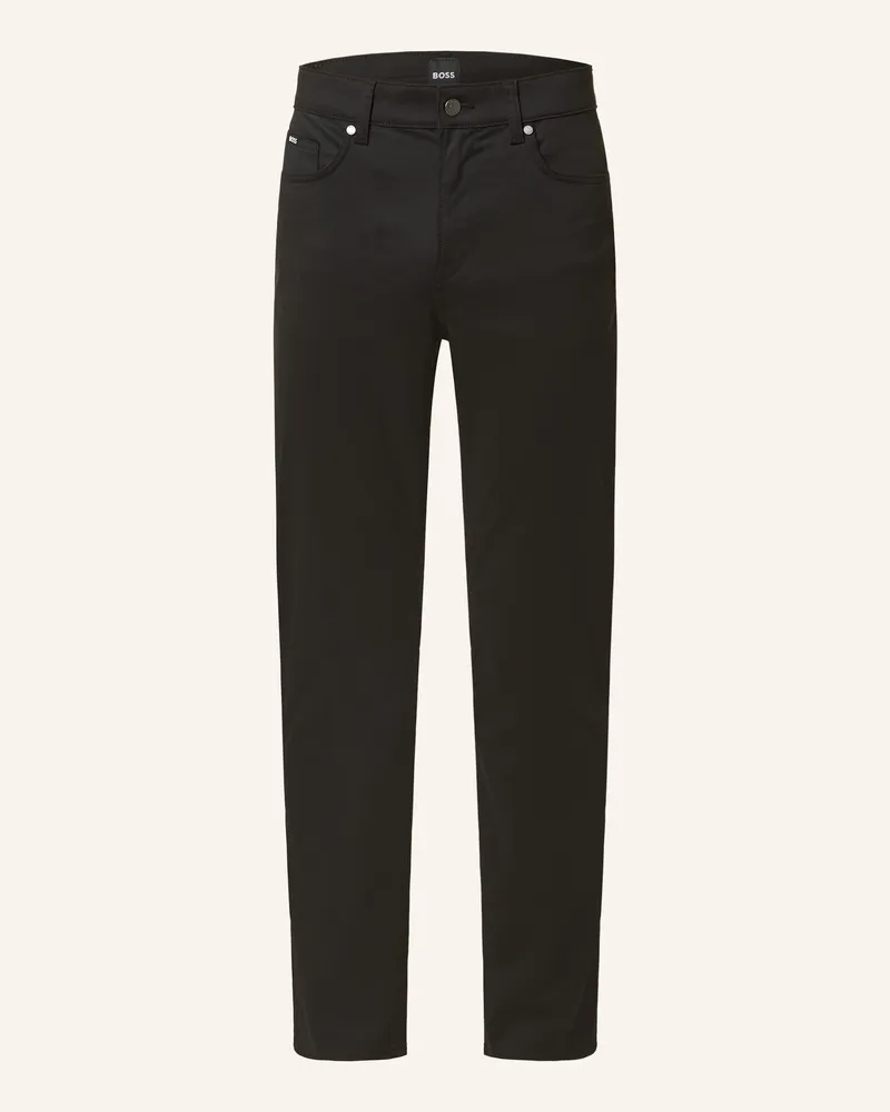 HUGO BOSS Hose DELAWARE Slim Fit Schwarz