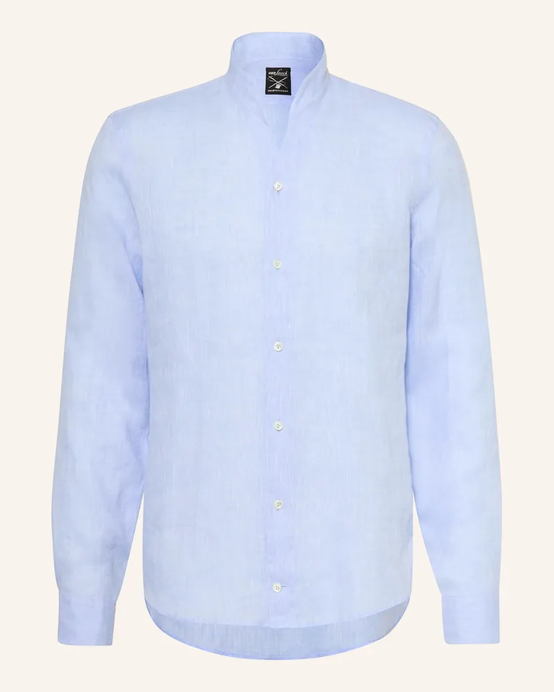 van Laack Leinenhemd VL-RUDO-K Slim Fit mit Stehkragen Hellblau