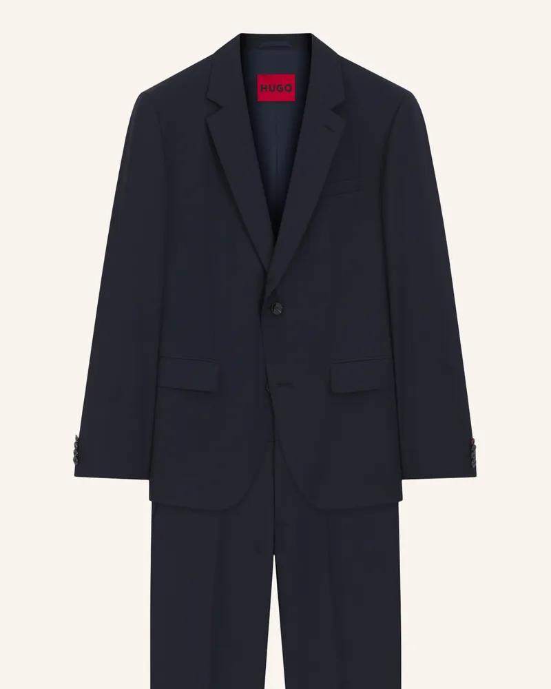 HUGO BOSS Suit Henry-getlin253x-Mh Slim Fit blau Dunkelblau