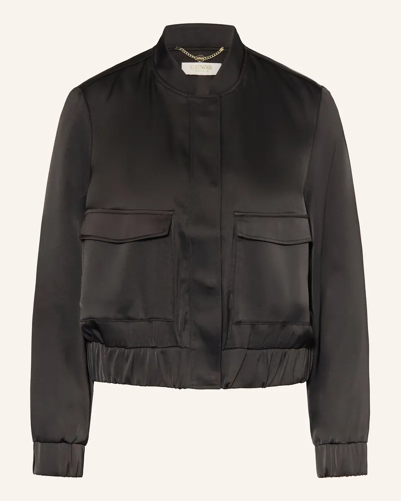 CATNOIR Satin-Blouson Schwarz