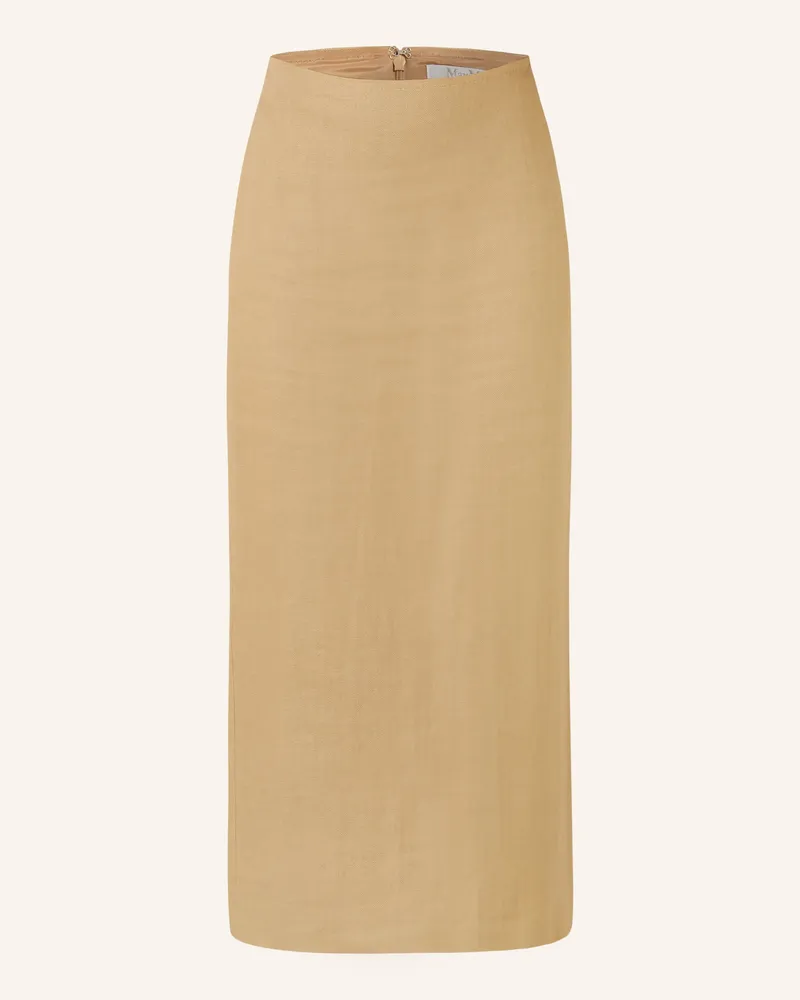 Max Mara Leinenrock Veranda beige Beige