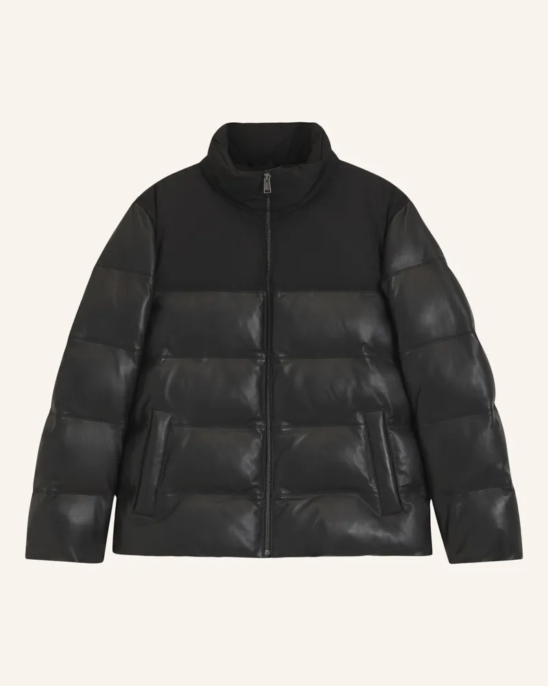 HUGO BOSS Lederjacke H-Madder schwarz Schwarz