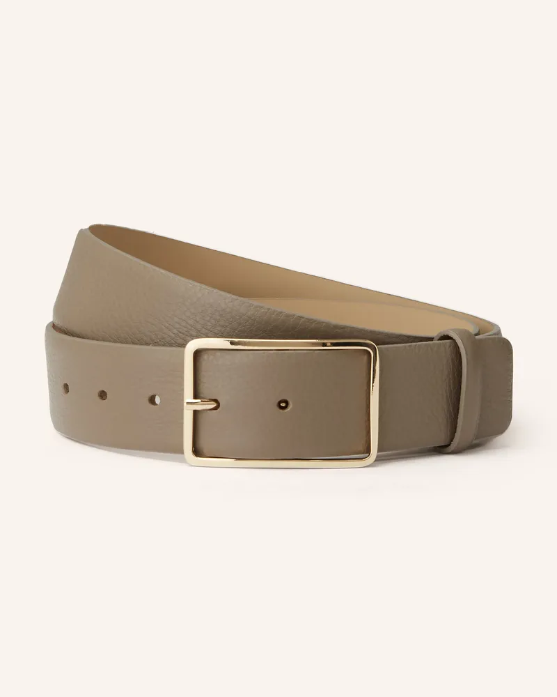 Abro Ledergürtel Taupe