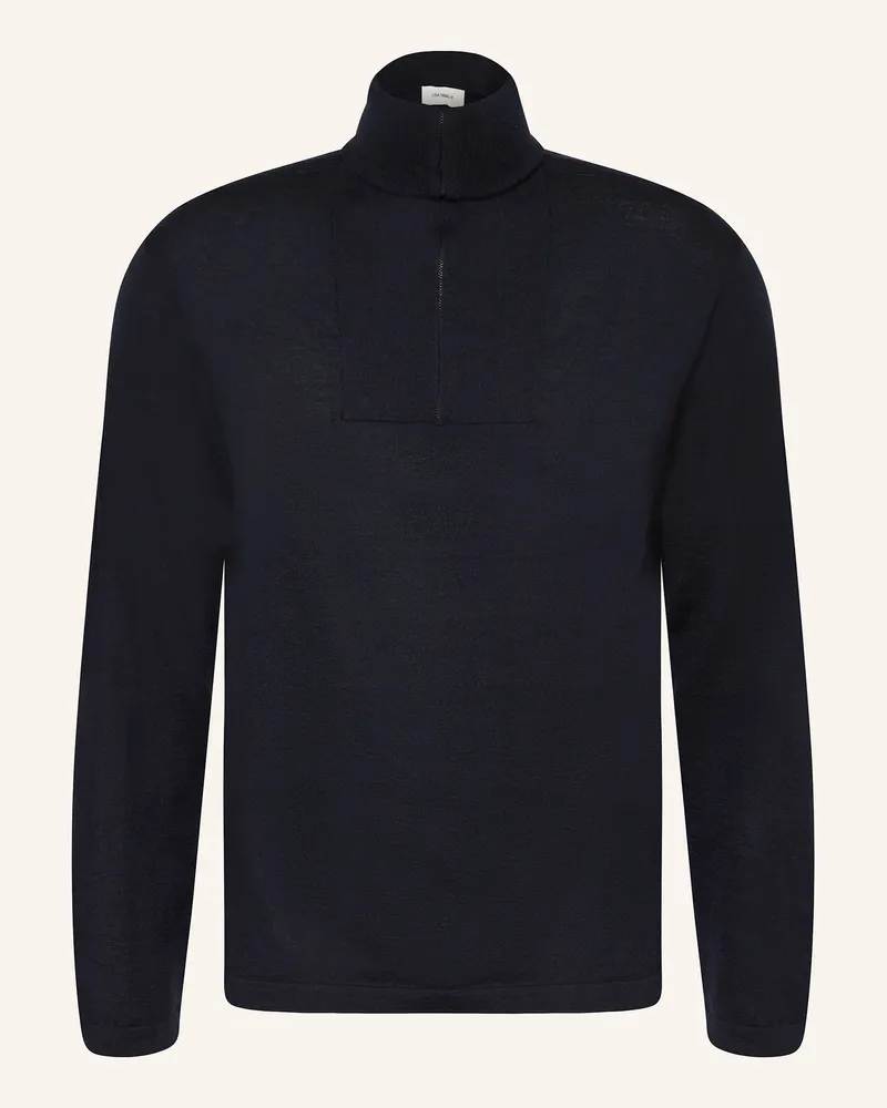 Lisa Yang Strick-Poloshirt BOSCO aus Cashmere Dunkelblau