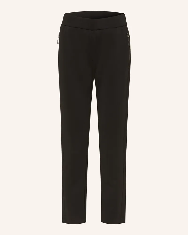 COMMA Jerseyhose im Jogging-Stil Schwarz