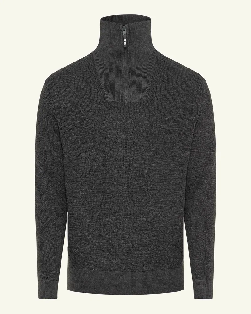 Brax Strickpullover Style Sören grau Dunkelgrau