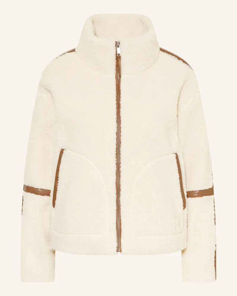 RINO & PELLE Teddyfell-Jacke Jaydee weiss Creme