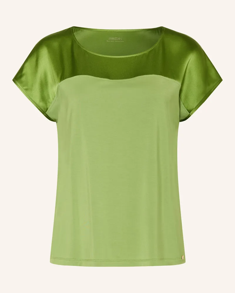 Marc Cain Blusenshirt Im Materialmix gruen 526