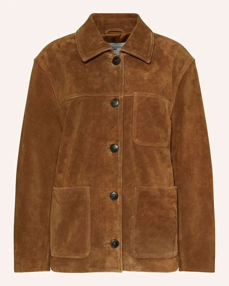 Marc O'Polo Lederjacke Braun