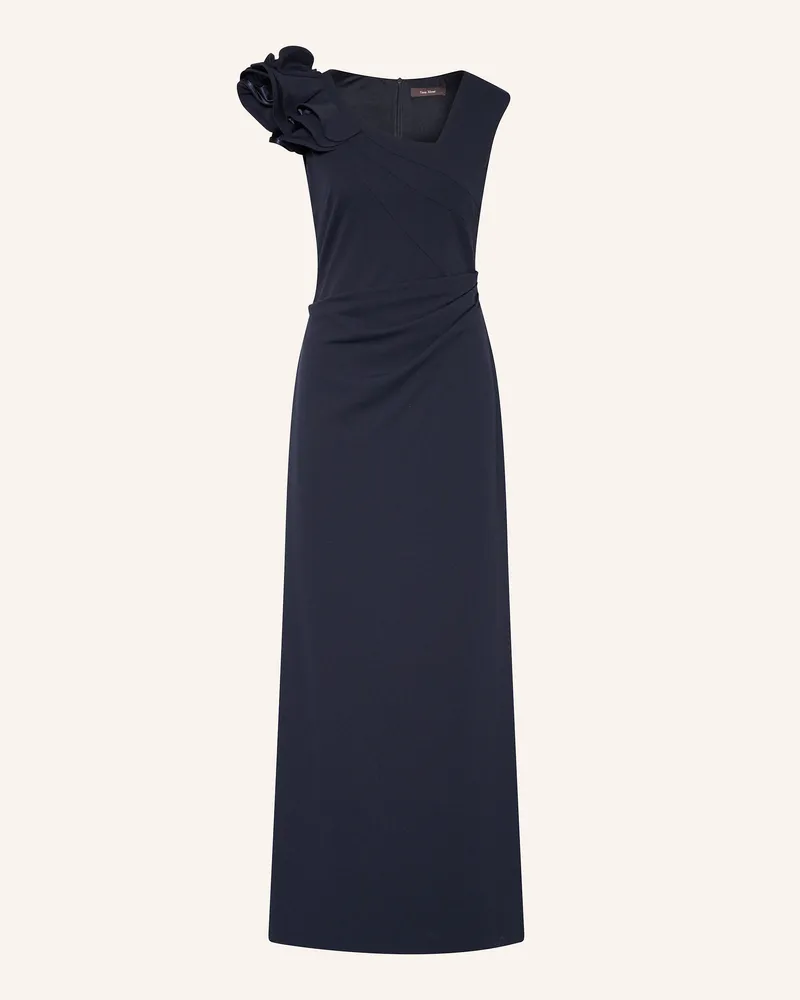 Vera Mont Abendkleid mit Volants Dunkelblau