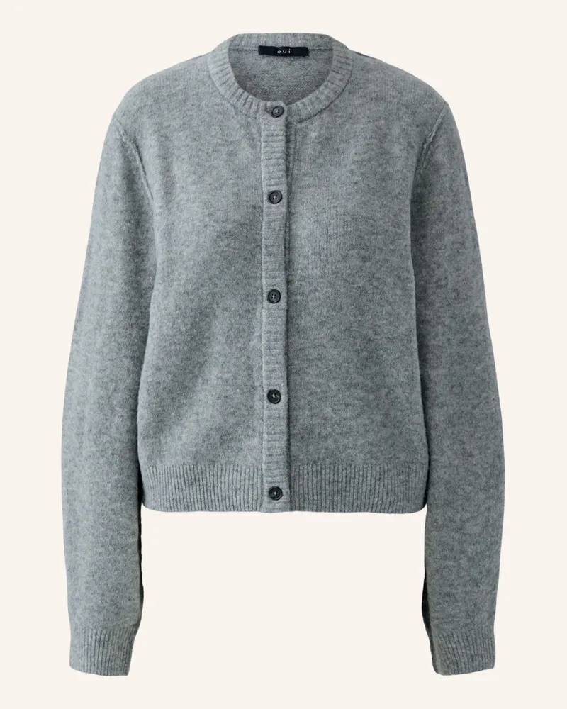 Oui  Strickjacke Ilaya grau Grau