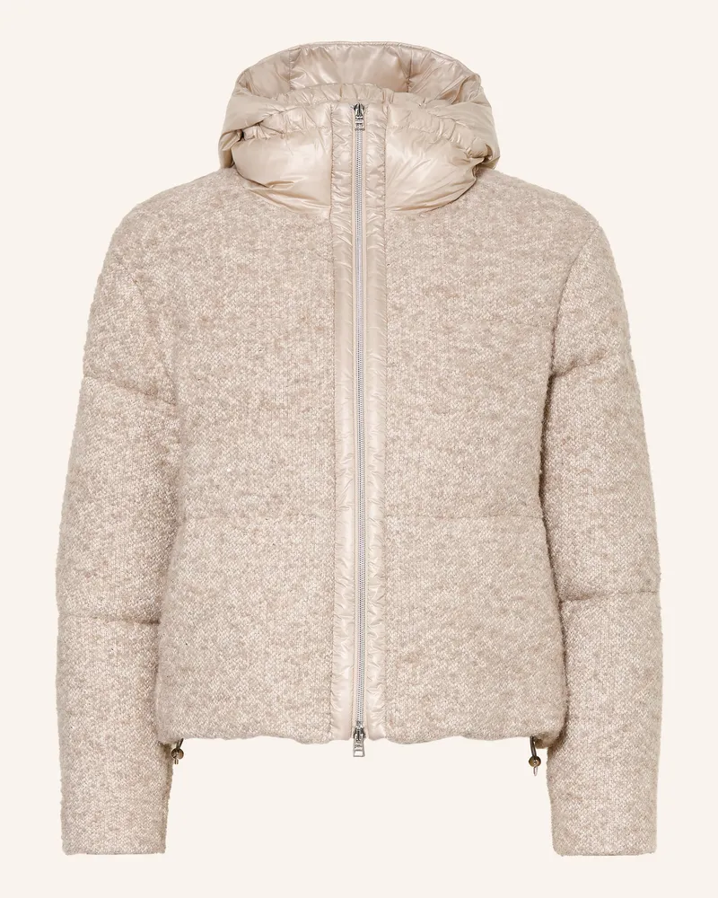 Herno Daunenjacke Aus Bouclé beige Beige