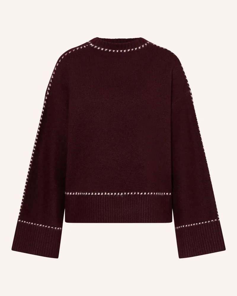 Neo Noir Pullover ROEME Dunkelrot