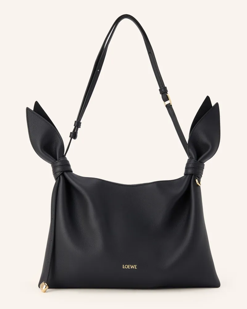 Loewe Schultertasche Scarf Medium schwarz Schwarz