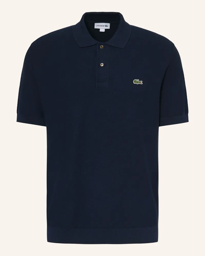 Lacoste Strick-Poloshirt Classic Fit Dunkelblau