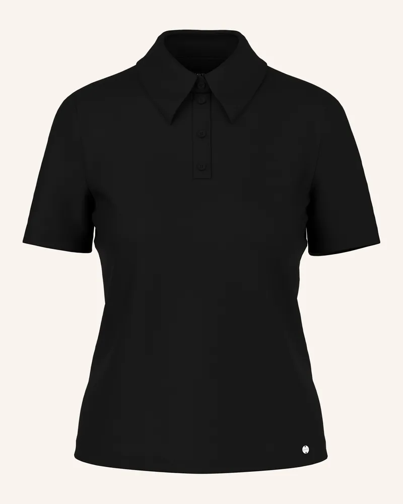 Marc Cain Jersey-Poloshirt Schwarz