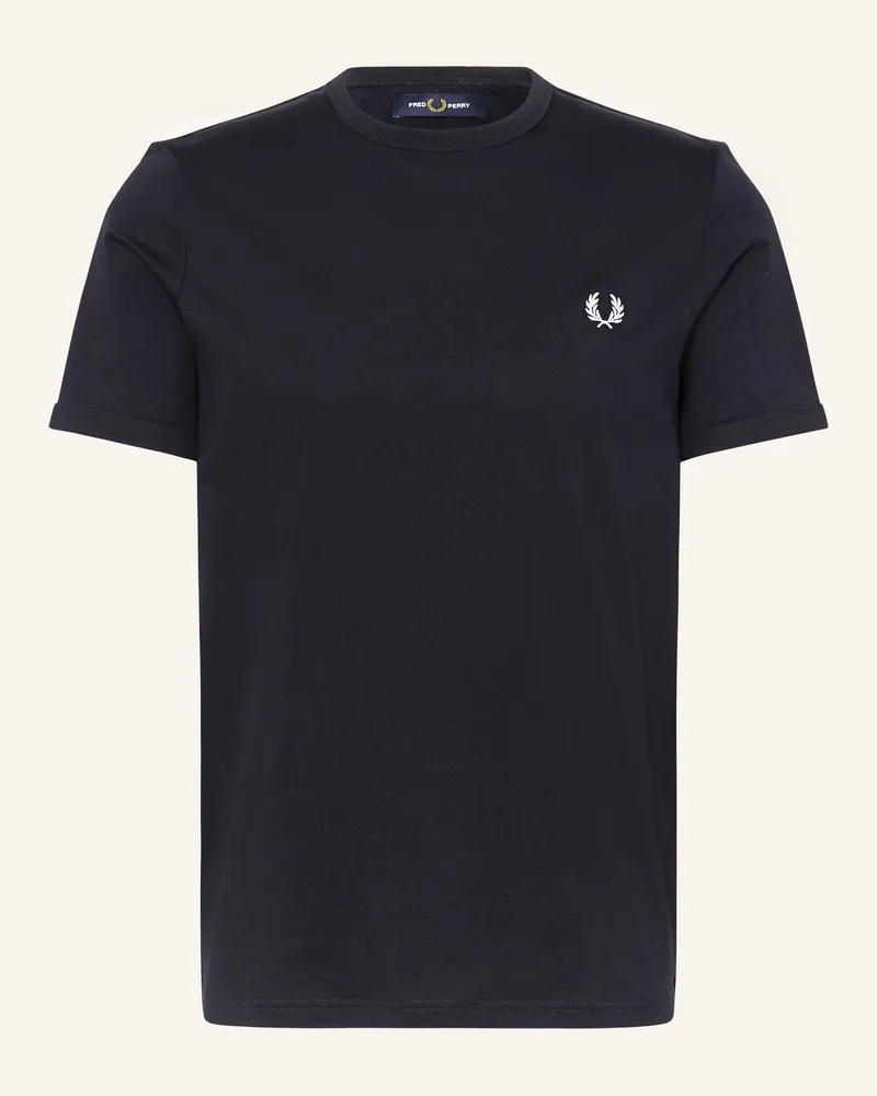 Fred Perry T-Shirt blau Marine