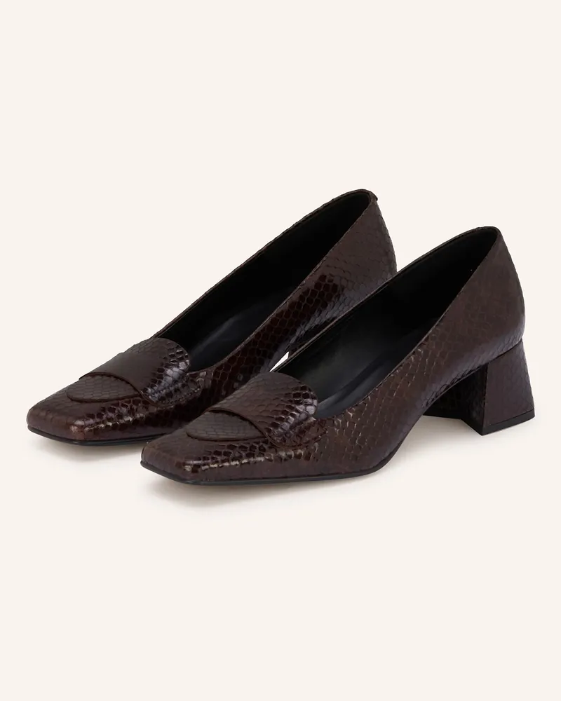 Zinda Lack-Pumps ELBA Dunkelbraun
