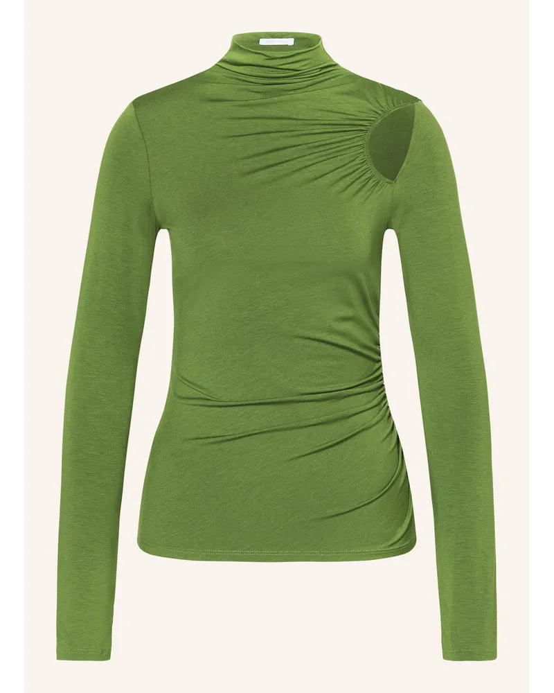 Patrizia Pepe Longsleeve mit Cut-out Gruen