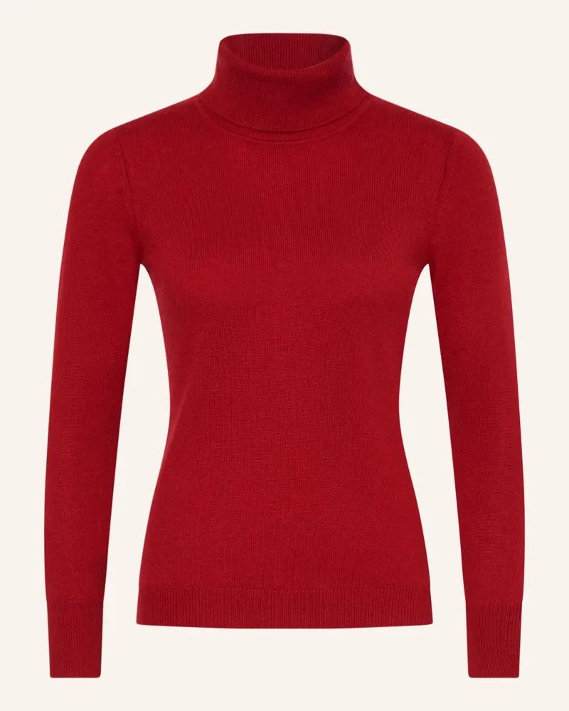 Darling Harbour Rollkragenpullover Aus Cashmere rot Brick