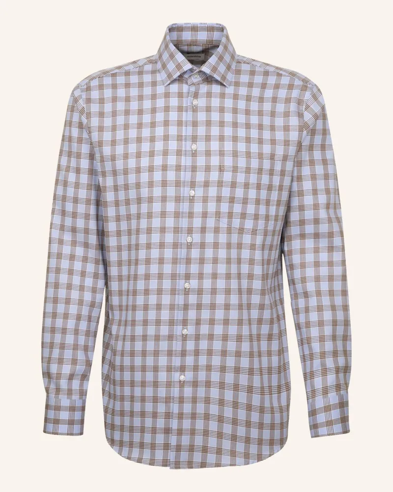 Seidensticker Business Hemd Regular Fit Braun