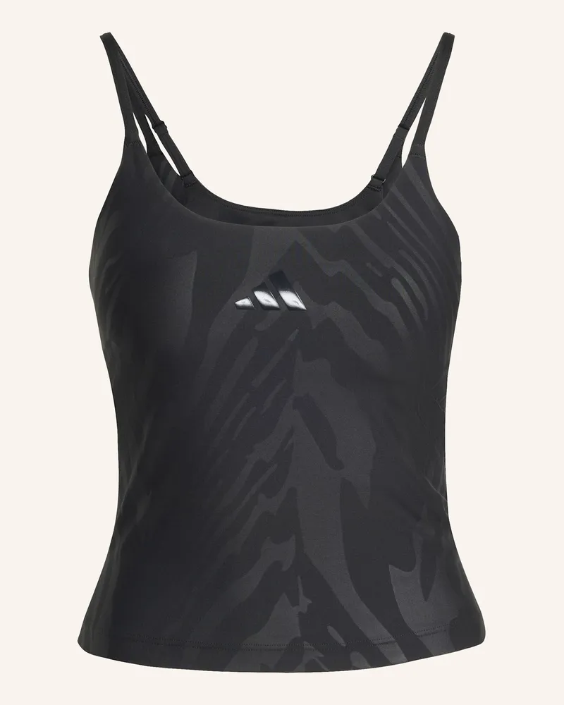 adidas AOP OPTIME TANK TOP Schwarz