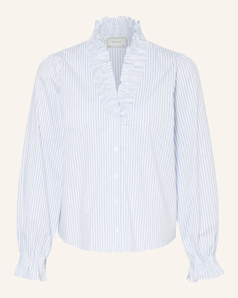 Neo Noir Bluse Brielle blau Weiss