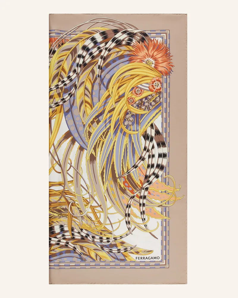 Ferragamo Seidentuch Beige