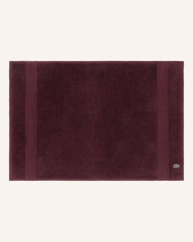 Lacoste Badematte Llecroco rot Dunkelrot