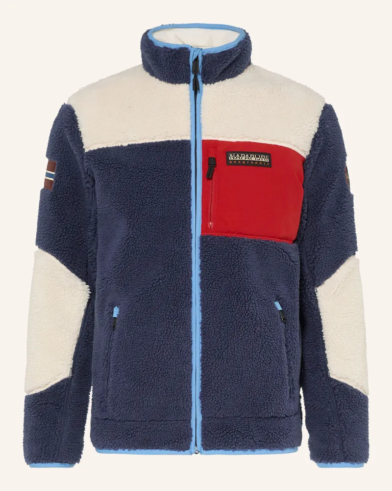 Napapijri Teddyfell-Jacke Yupik Fz 5 blau Dunkelblau