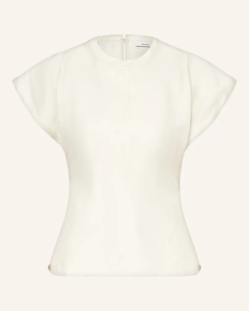 Reiss T-Shirt SOLEYA mit Leinen Creme