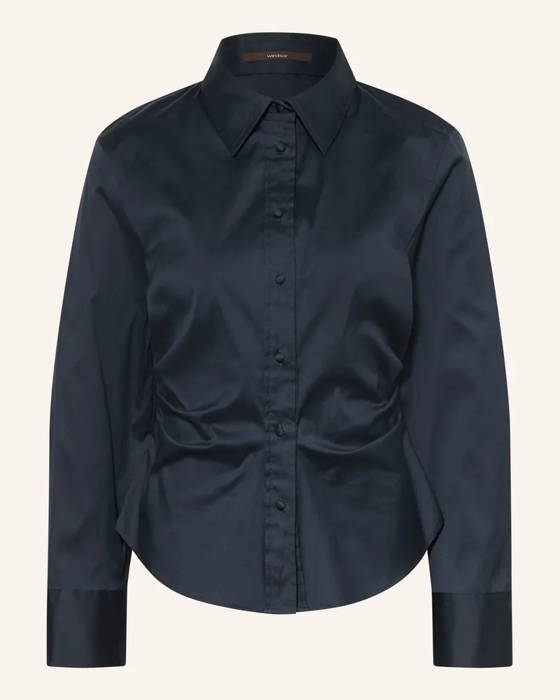 windsor. Hemdbluse blau Dunkelblau