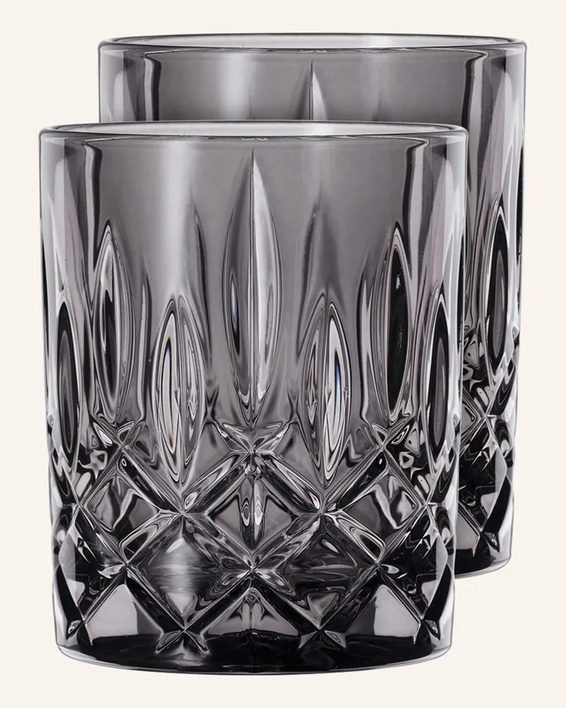 Nachtmann 2er-Set Whiskygläser Noblesse grau Dunkelgrau