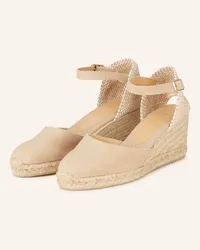 Castañer Wedges CAROL - BEIGE Beige