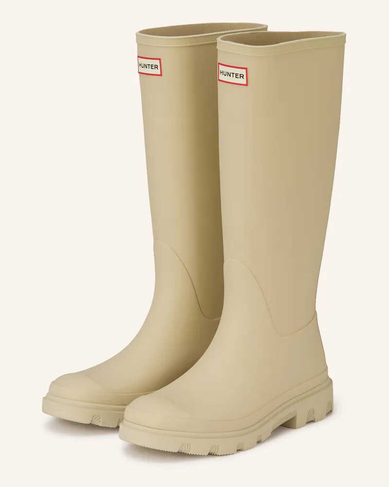 Hunter Gummistiefel DOWNPOUR TALL Beige
