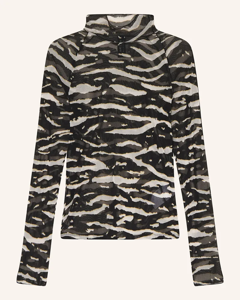 Marc Cain Longsleeve aus Mesh Weiss