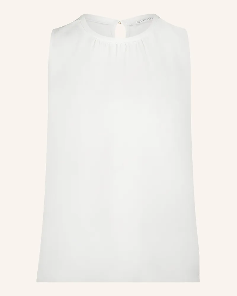 Betty Barclay Blusenshirt Mit Webbesatz weiss Weiss