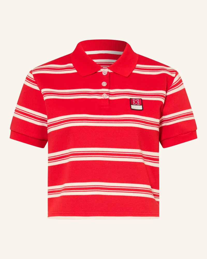 Karo Kauer Piqué-Poloshirt rot Rot