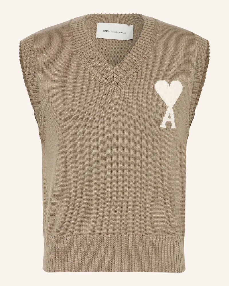 AMI Paris Pullunder beige Beige