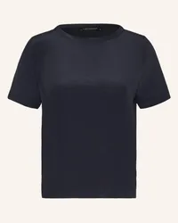 Luisa Cerano T-Shirt im Materialmix Blau