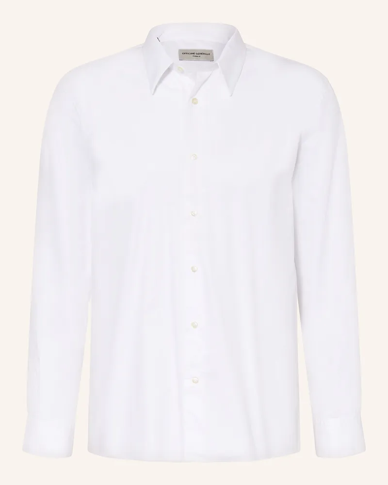 Officine Generale Hemd Eloi Comfort Fit weiss Weiss