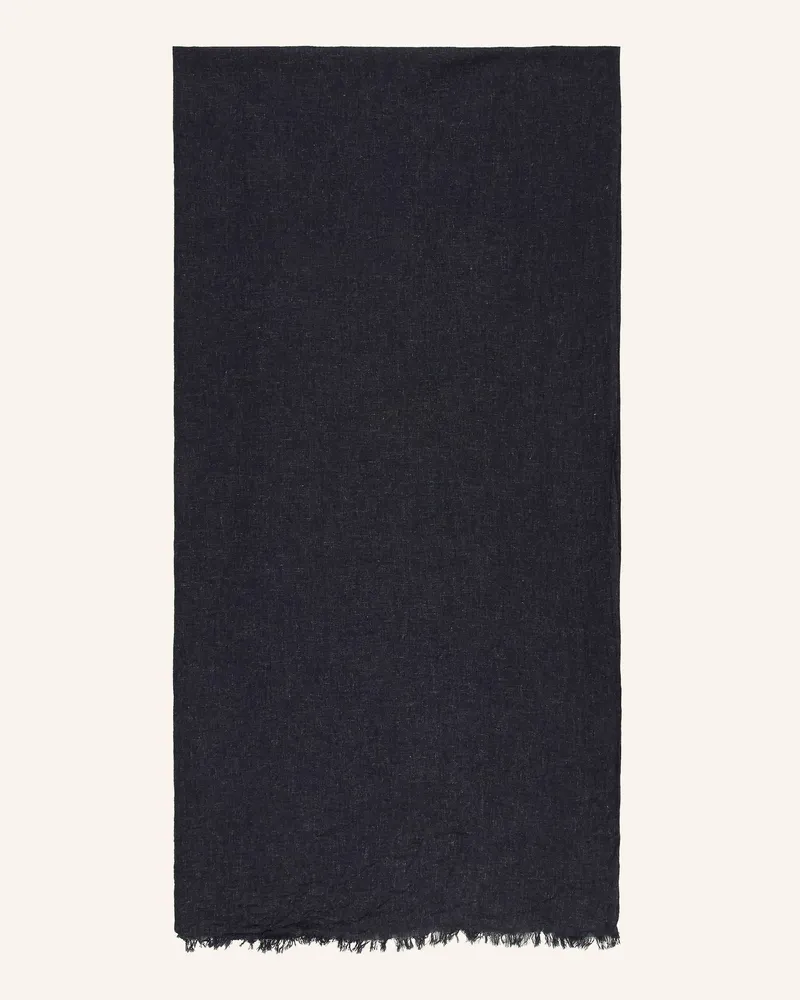 Stetson Leinenschal blau Dunkelblau