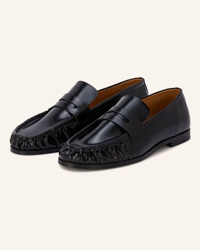 Mrs & HUGS Penny-Loafer schwarz Schwarz