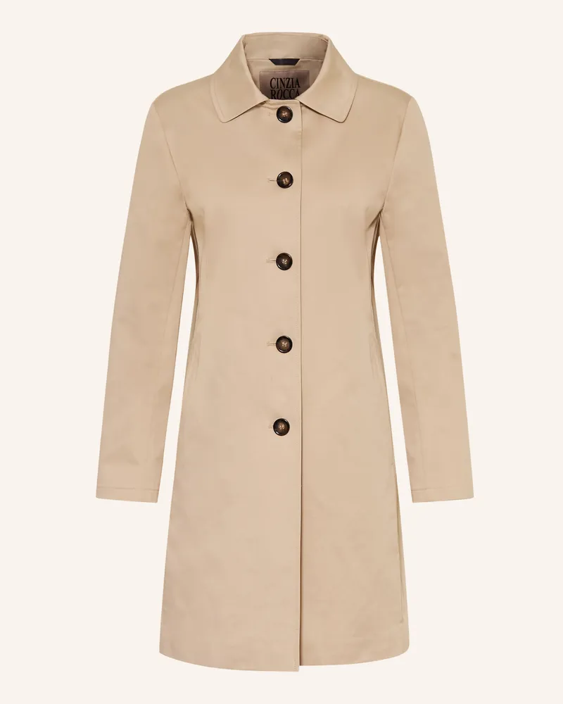 Cinzia Rocca Mantel Hellbraun
