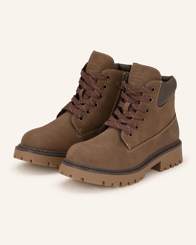 Tommy Hilfiger Schnürboots braun Braun